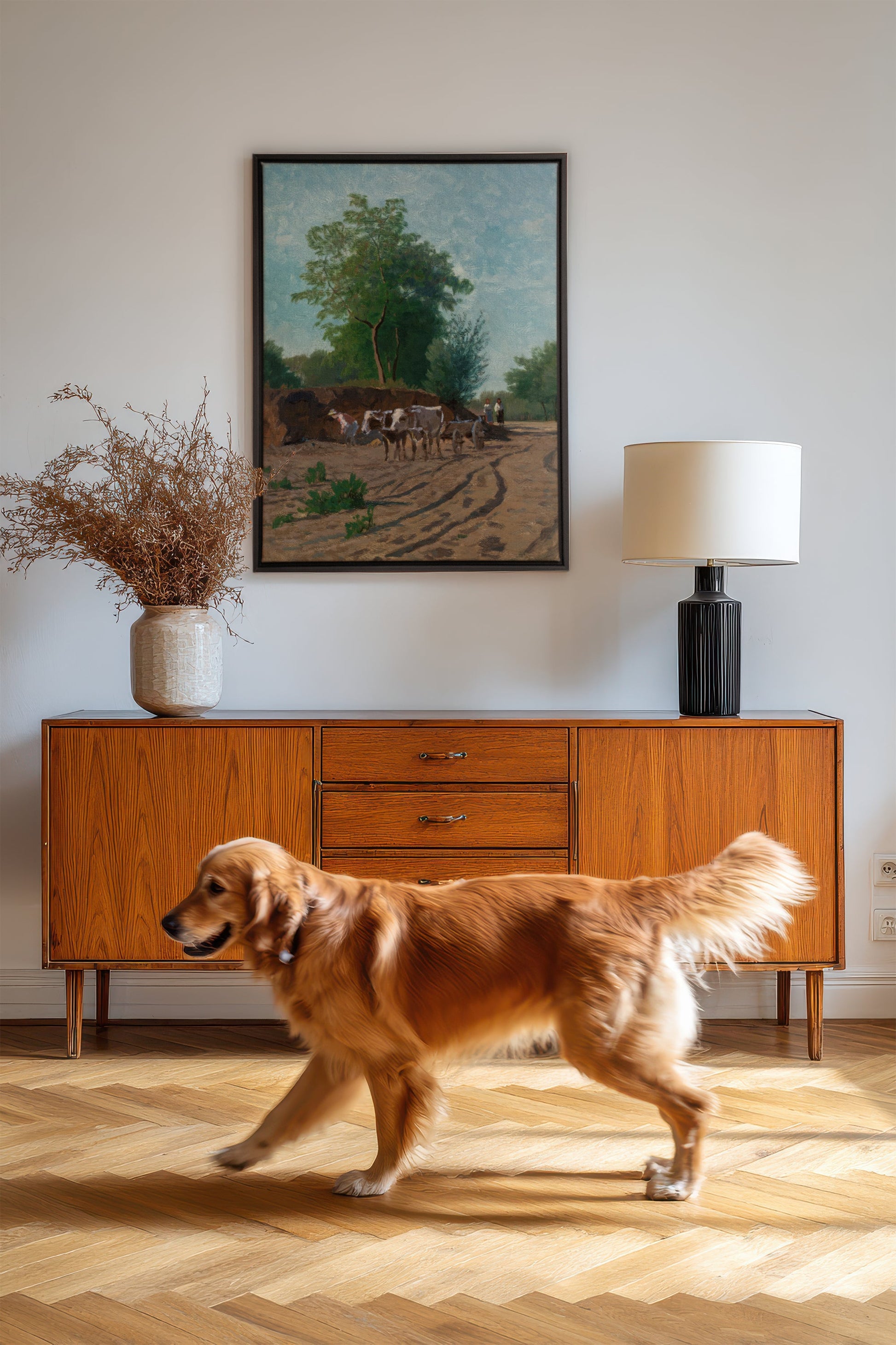 Route du Village Artwork - Canvas Stretch Art Piece - Shopthatapp.ca