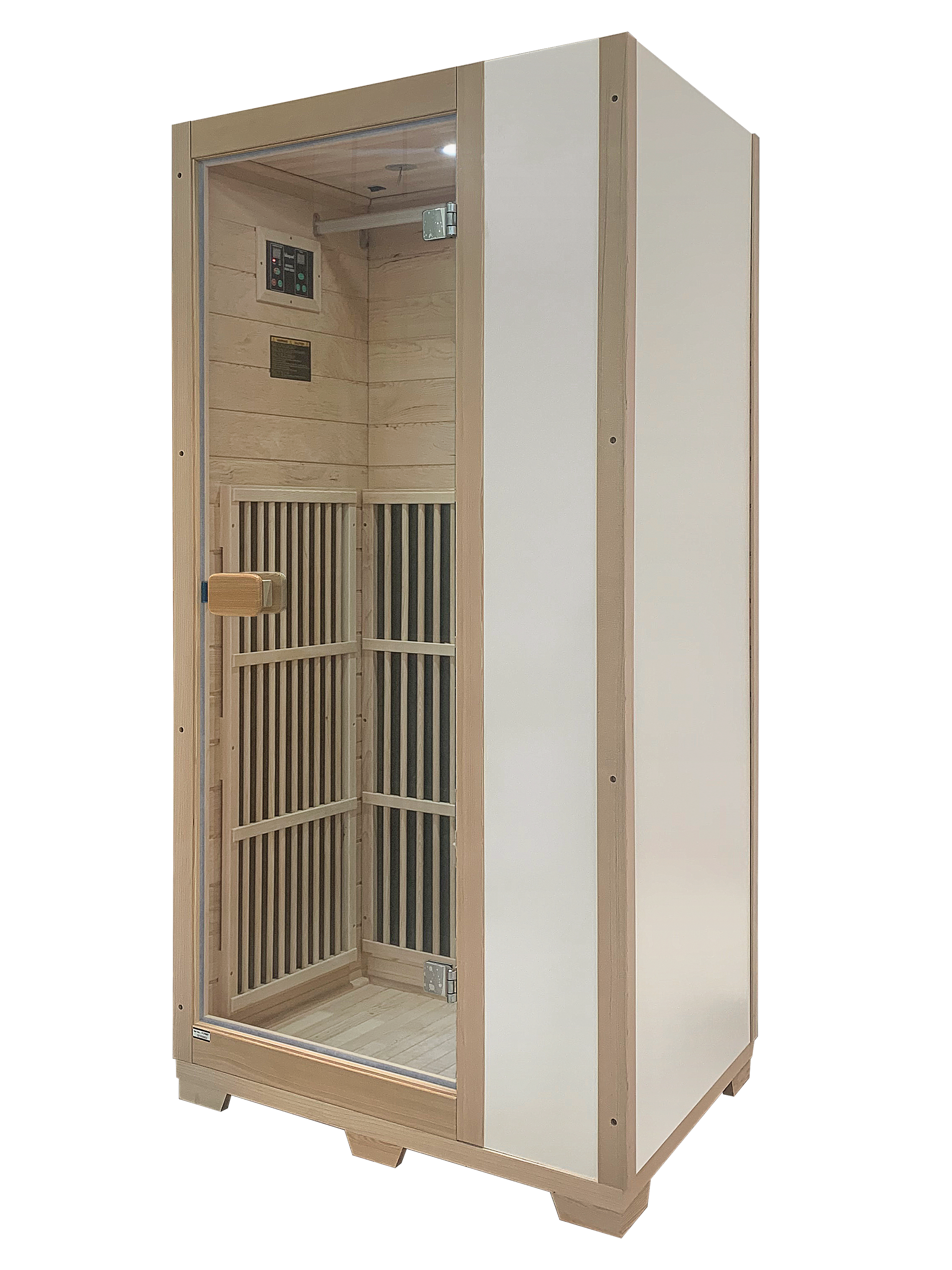 Blisspod | Vienna | Far Infrared Sauna | Canadian Hemlock Very Low EMF | 72.8"H x 35.4"W x 25.6"D | 1 Person - Www.Shopthatapp.ca
