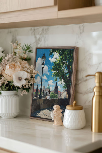 PRAGUE REVERIE Canvas Artwork - Oeuvre sur Toile Étirée - Shopthatapp.ca