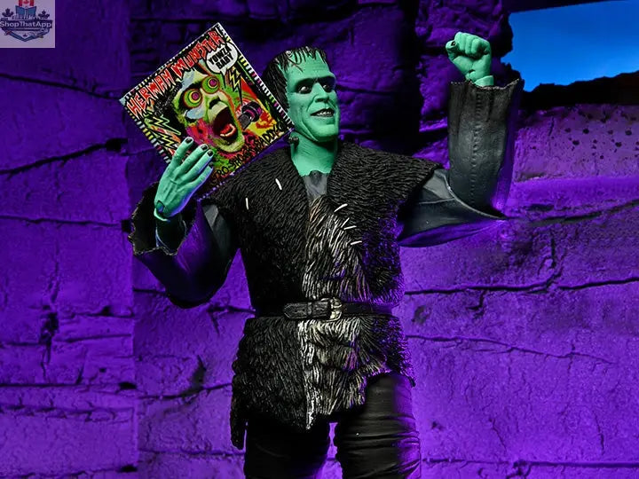 Toy Snowman Neca Herman Munster action figure from Rob Zombie's The Munsters collection, detailed collectible toy with classic character design.