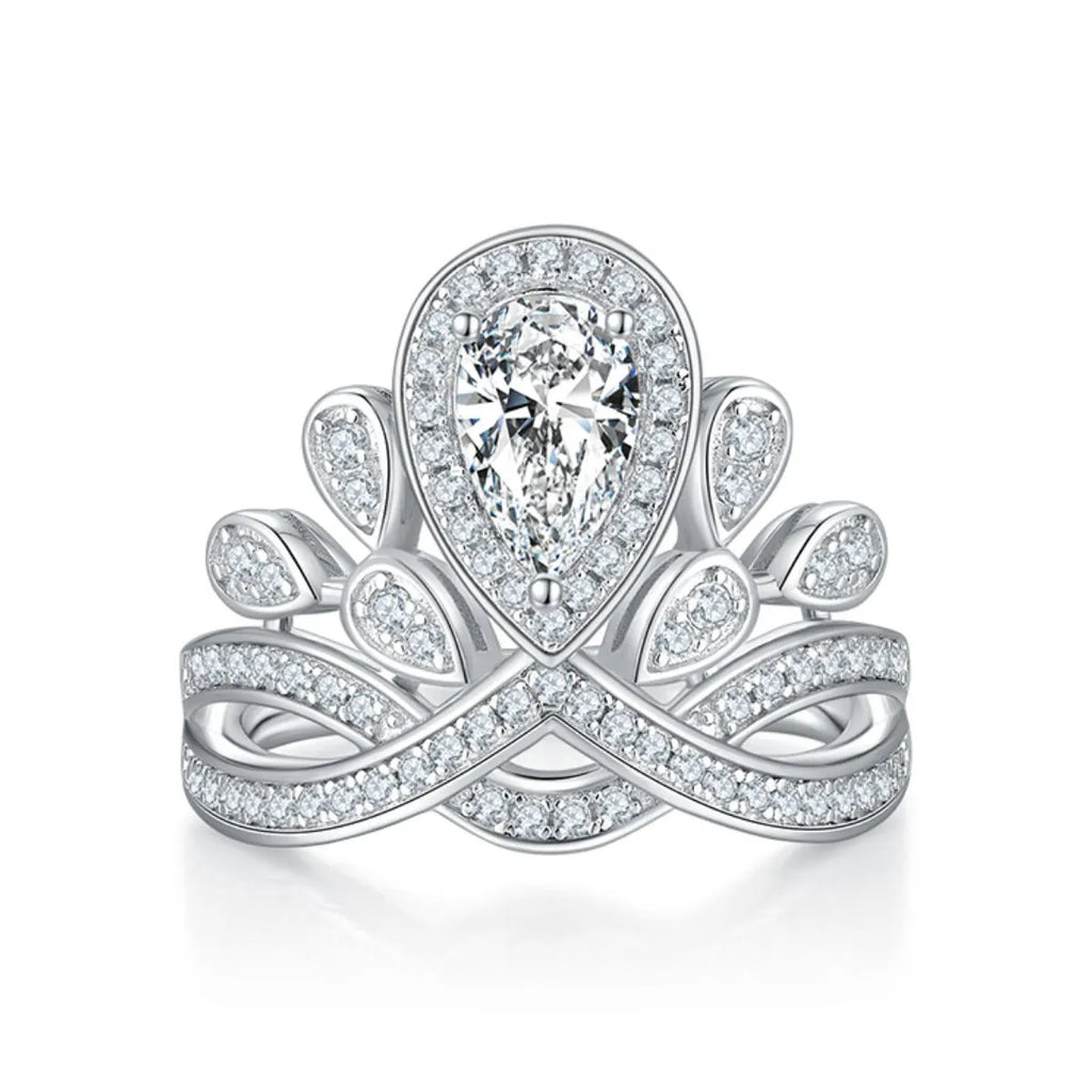 1 Carat Moissanite Ring in 925 Sterling Silver - Exquisite Brilliance and Elegance - Shopthatapp.ca