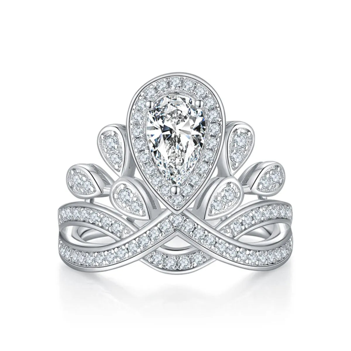 1 Carat Moissanite Ring in 925 Sterling Silver - Exquisite Brilliance and Elegance - Shopthatapp.ca