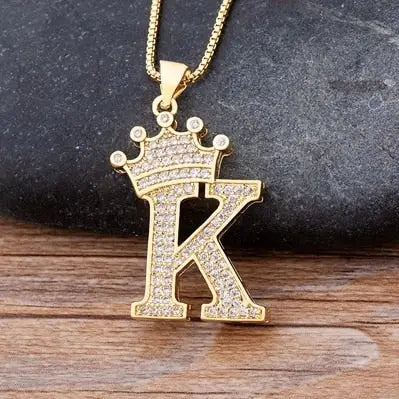 Letter Pendant with Chain - Gold - Shopthatapp.ca