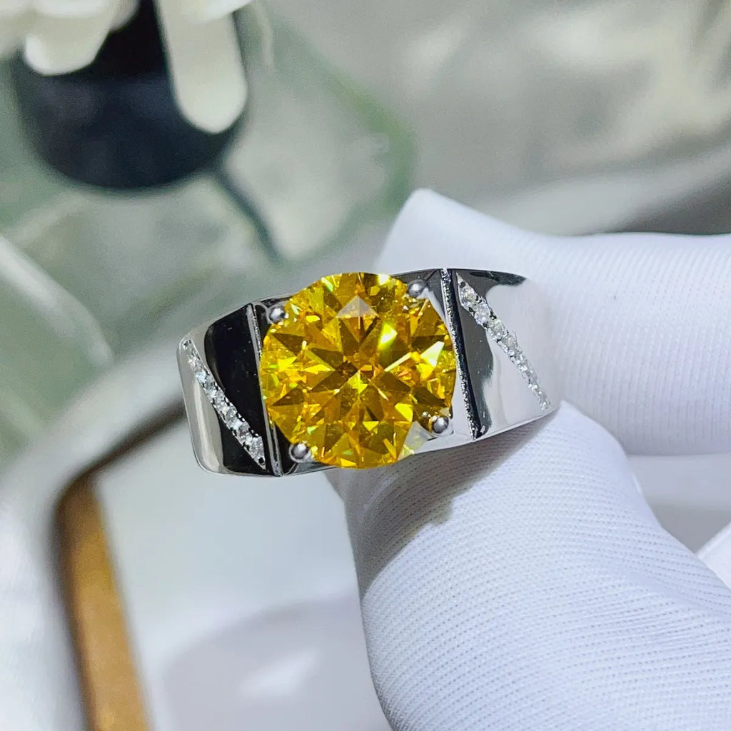 5 Carat Moissanite Ring in 925 Sterling Silver - Shopthatapp.ca