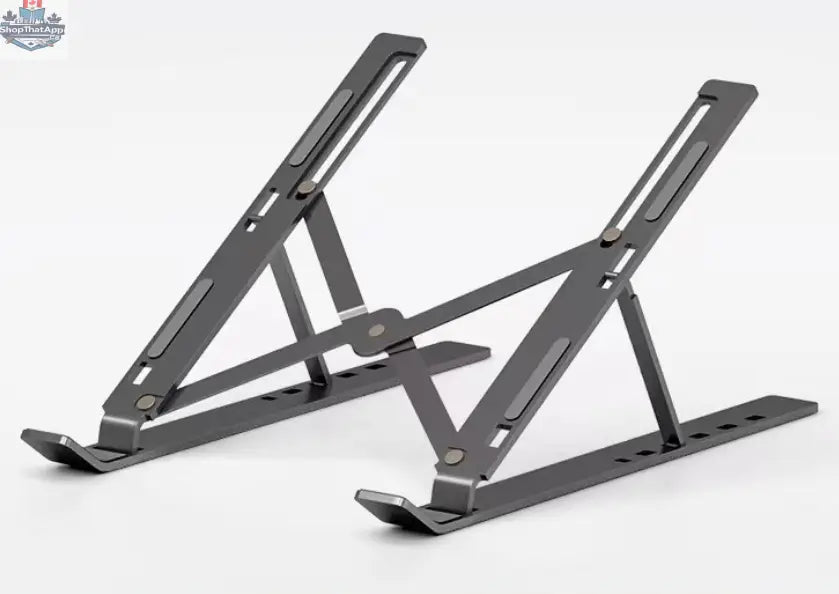Folding Aluminum Laptop Stand for Desktop Use - Shopthatapp.ca