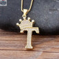 Letter Pendant with Chain - Gold - Shopthatapp.ca