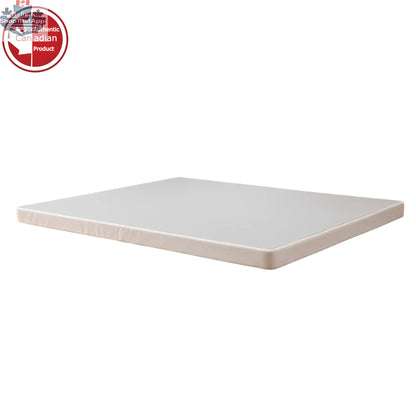 UltraFlex Premium solid wood box spring foundation, 2-inch low profile, heavy-duty, compatible with all mattress types, made in Canada