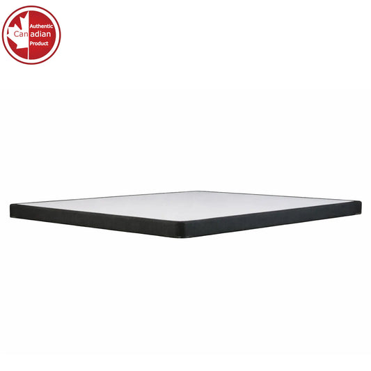 UltraFlex Premium solid wood box spring foundation with 2-inch low profile, suitable for all mattress sizes and types.