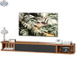 Lennox 55" Floating TV Stand for TVs up to 65" with Flip Drawer-Walnut - Shopthatapp.ca