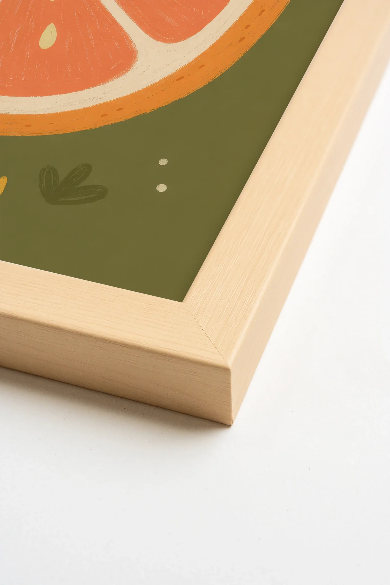 Tranche de Soleil Art - Oeuvre sur Toile Rigide, Encadré Naturel Clair (Collective) - Shopthatapp.ca