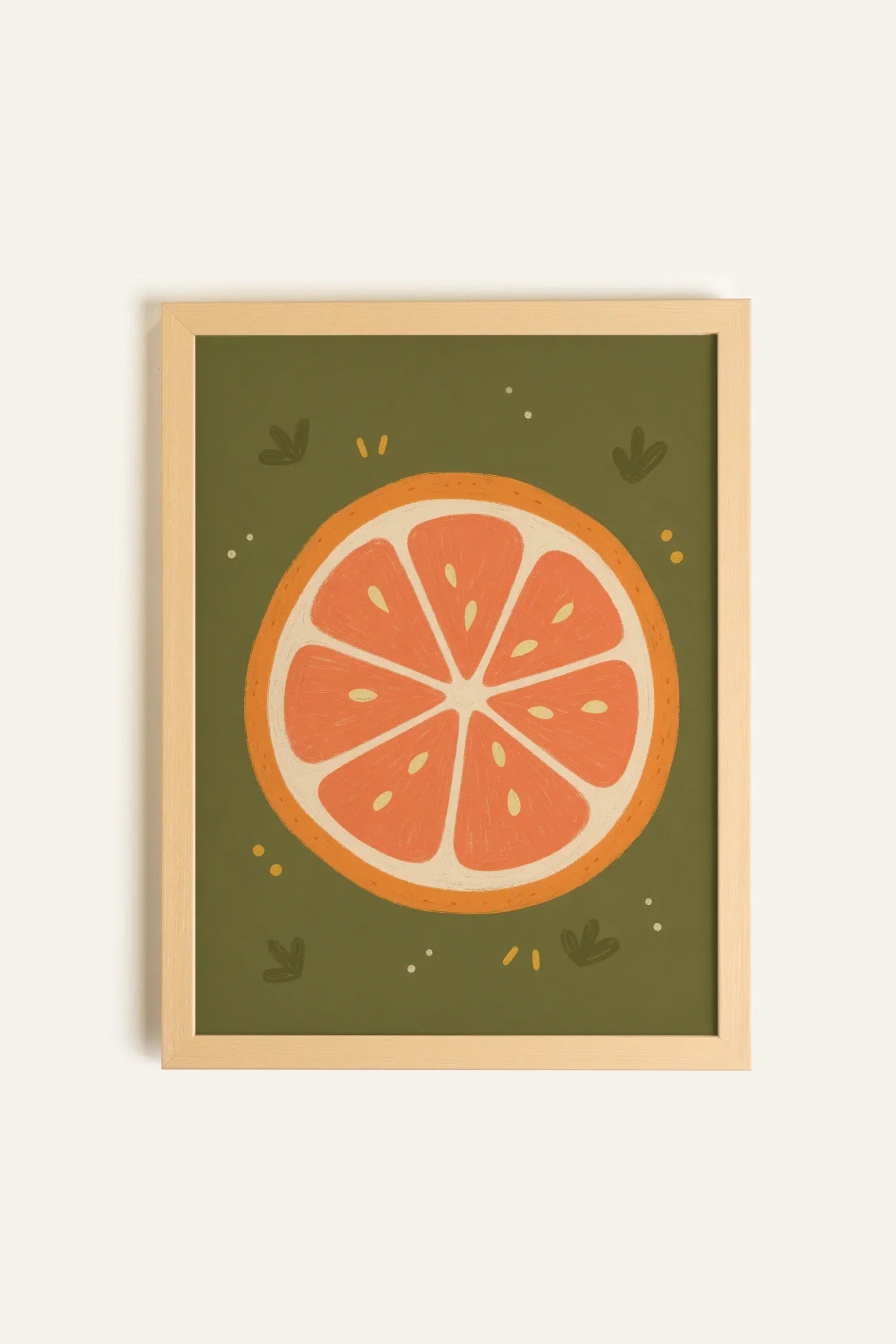 Tranche de Soleil Art - Oeuvre sur Toile Rigide, Encadré Naturel Clair (Collective) - Shopthatapp.ca