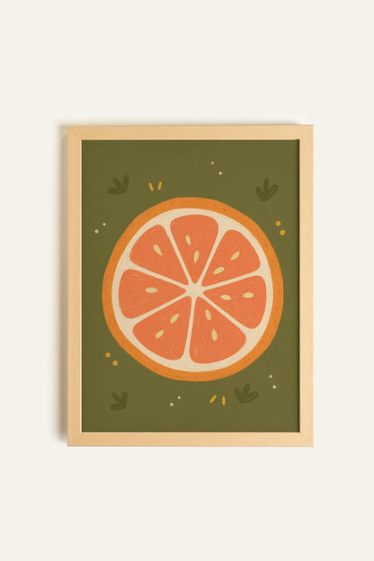 Tranche de Soleil Art - Oeuvre sur Toile Rigide, Encadré Naturel Clair (Collective) - Shopthatapp.ca