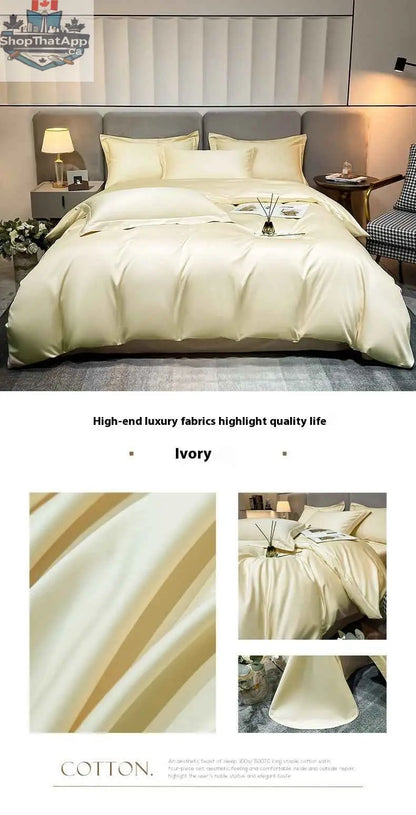 Egyptian cotton satin sheets from SLOTH Nation, showcasing smooth, luxurious fabric with a soft, breathable finish for comfortable bedding.