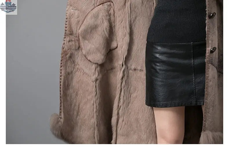 Real Fur One Woman Coat Thickened - Shopthatapp.ca