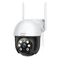 2K outdoor security camera with motion tracking and detection system, featuring a weather-resistant design and high-resolution video capture.