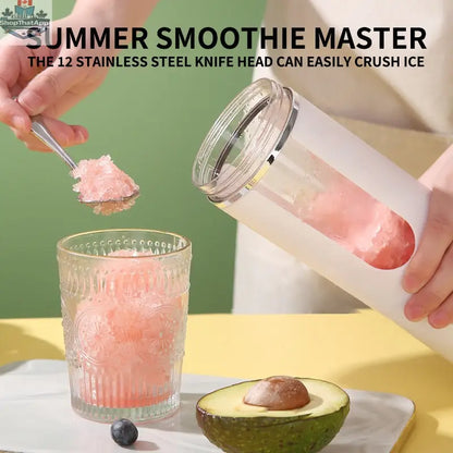 Portable Rechargeable Juice Blender Compact Handheld Electric Smoothie Maker For Travel Office Home - Shopthatapp.ca