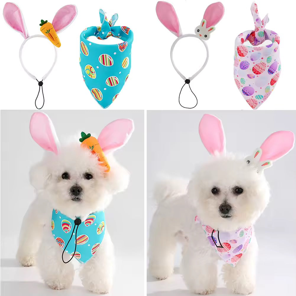 Easter Bunny Dog Outfit - Luxurious Festive Set for Your Pup - Shopthatapp.ca