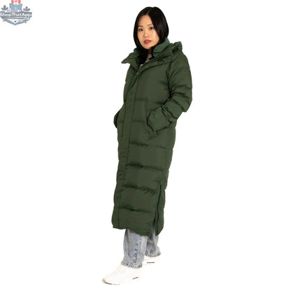 Northern Sun Pantone Puffer Down Jacket, stylish and warm winter jacket with a quilted design and vibrant color.