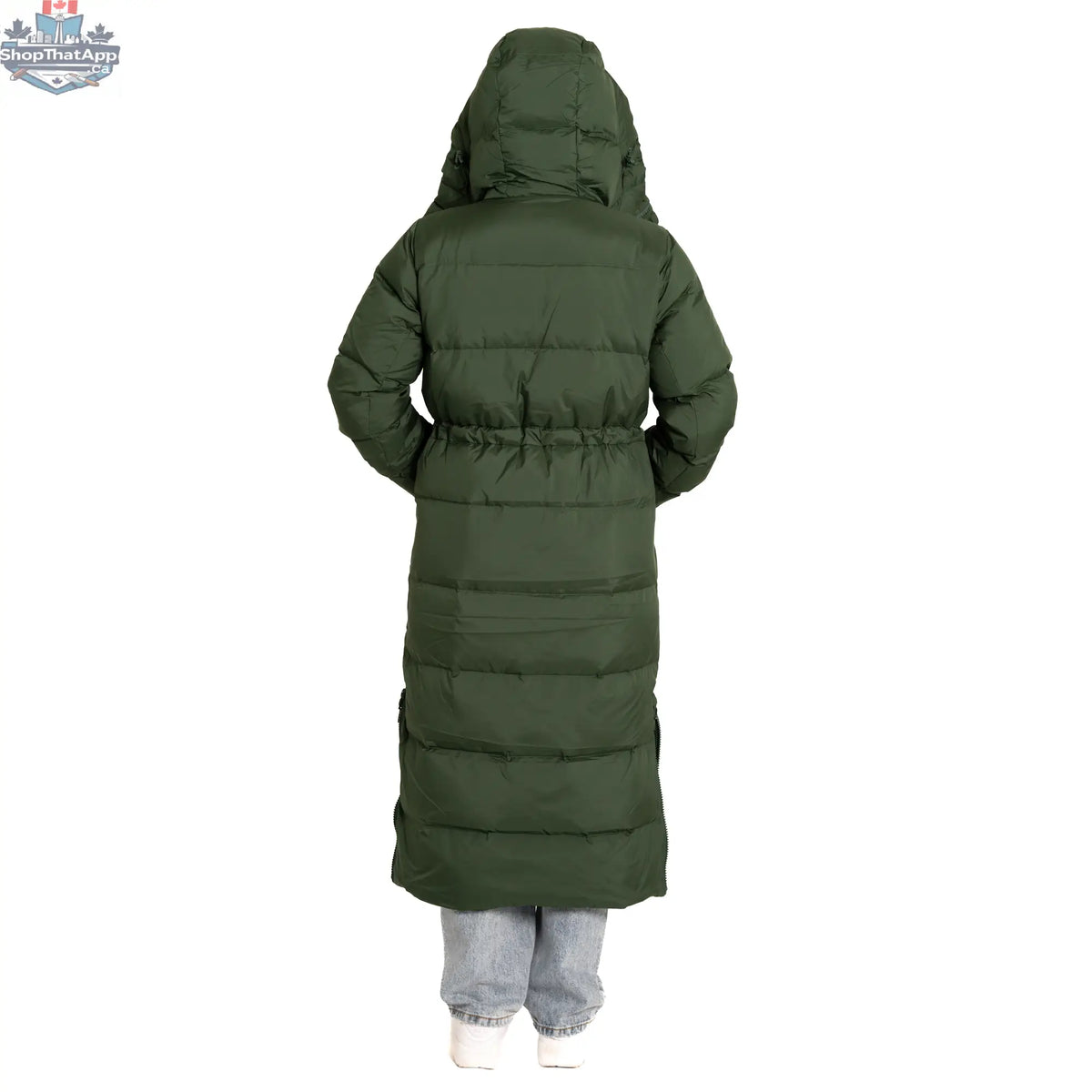 Northern Sun Pantone puffer down jacket, stylish and warm winter jacket with a quilted design and vibrant color.