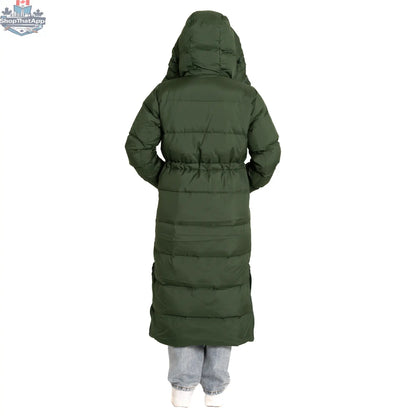 Northern Sun Pantone puffer down jacket, stylish and warm winter jacket with a quilted design and vibrant color.
