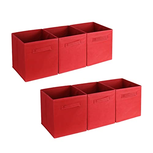 6-Pack Foldable Storage Bins Organiser Cube Boxes - Shopthatapp.ca