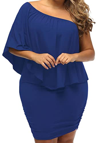 ADEWEL Women's Off Shoulder Cocktail Dress - Sexy Layered Mini Party Dress - Shopthatapp.ca