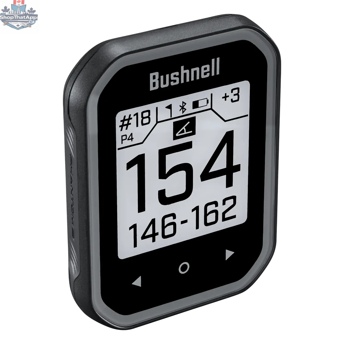 Phantom 3 Slope GPS golf watch by The Golfather Ltd. with digital display, showing course layout and distance readings for precise golf performance.