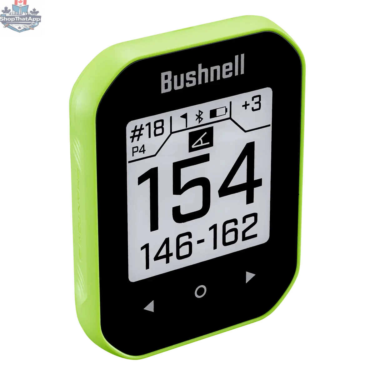 Phantom 3 Slope GPS G6 golf watch by The Golfather Ltd. showing digital display and course mapping on the screen.