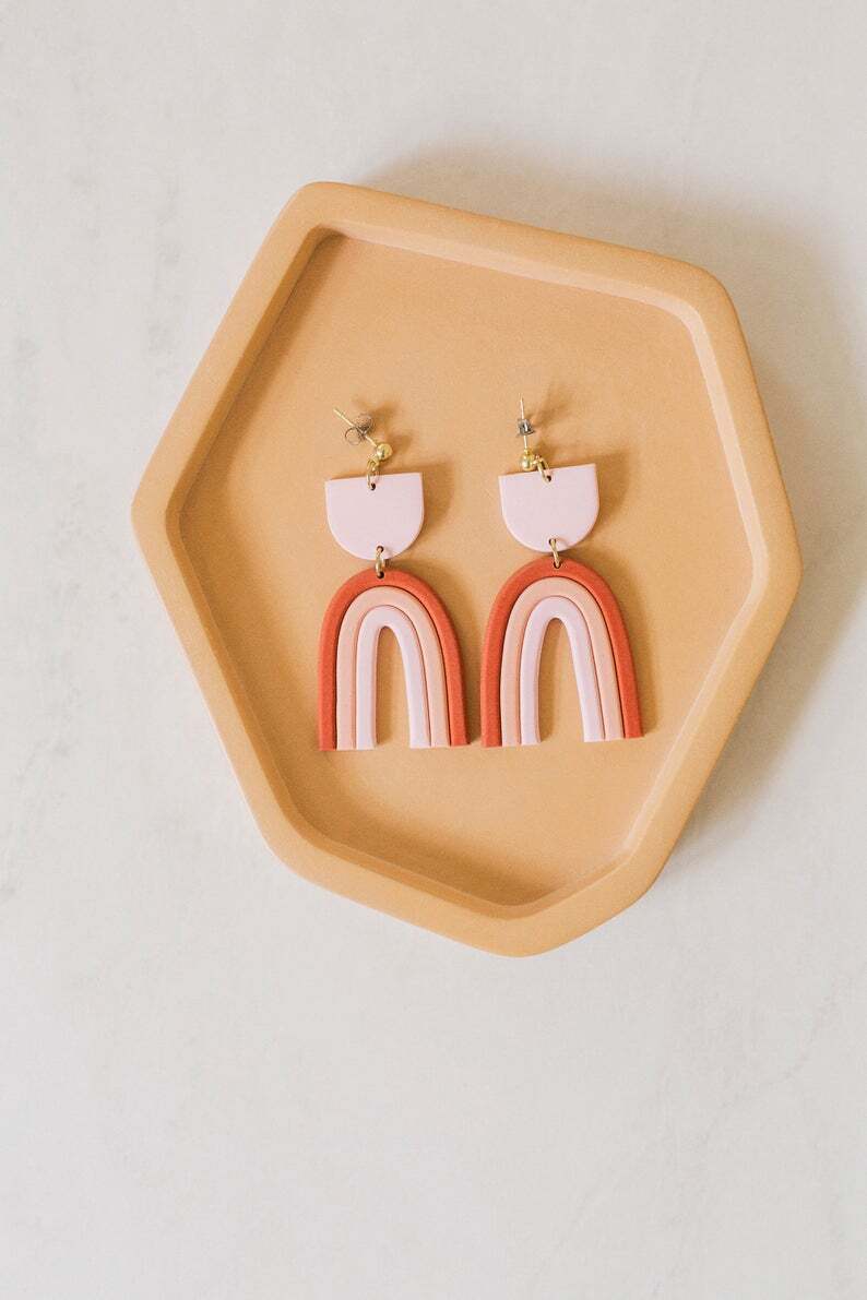 A Beautiful Mess Rainbow Earrings - Handmade Colorful Accessory - Shopthatapp.ca