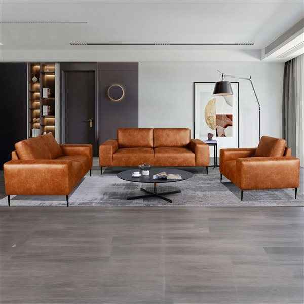 Freeman Sofa in Rustic Light Brown