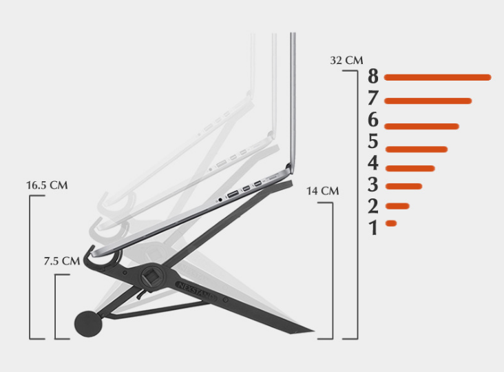 NEXSTAND Portable Adjustable Laptop Stand for Cooling