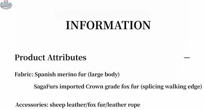 Florence Merino Wool Fur Coat with Imported Sheepskin Patchwork Fox Fur Collar for Winter - Shopthatapp.ca