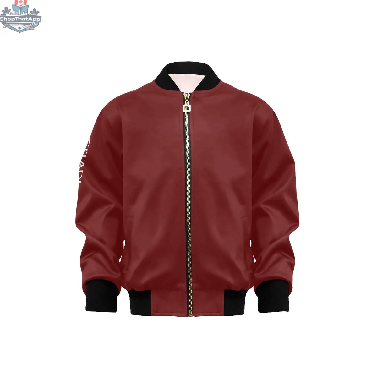 Kids CITADL bomber jacket featuring trendy style and comfortable fit, shown in a vibrant design suitable for children.