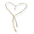 Disc Chain Necklace Gold with Double Drop in Gold Plate - Shopthatapp.ca