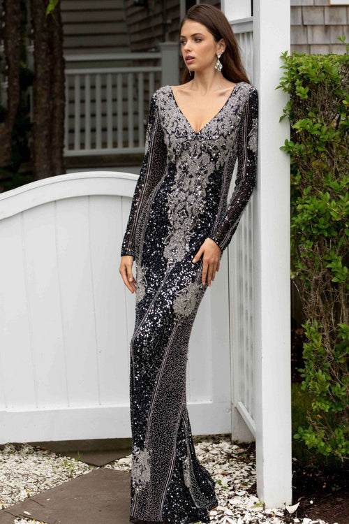 Long Sleeve beaded allover - Www.Shopthatapp.ca