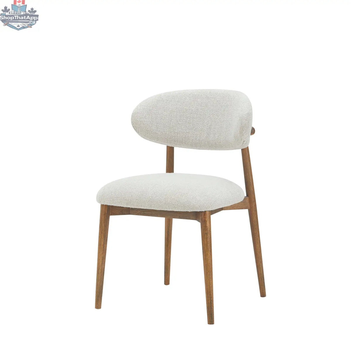 Hygge Design House Molti dining chair with wooden legs and upholstered seat in a modern, stylish design.