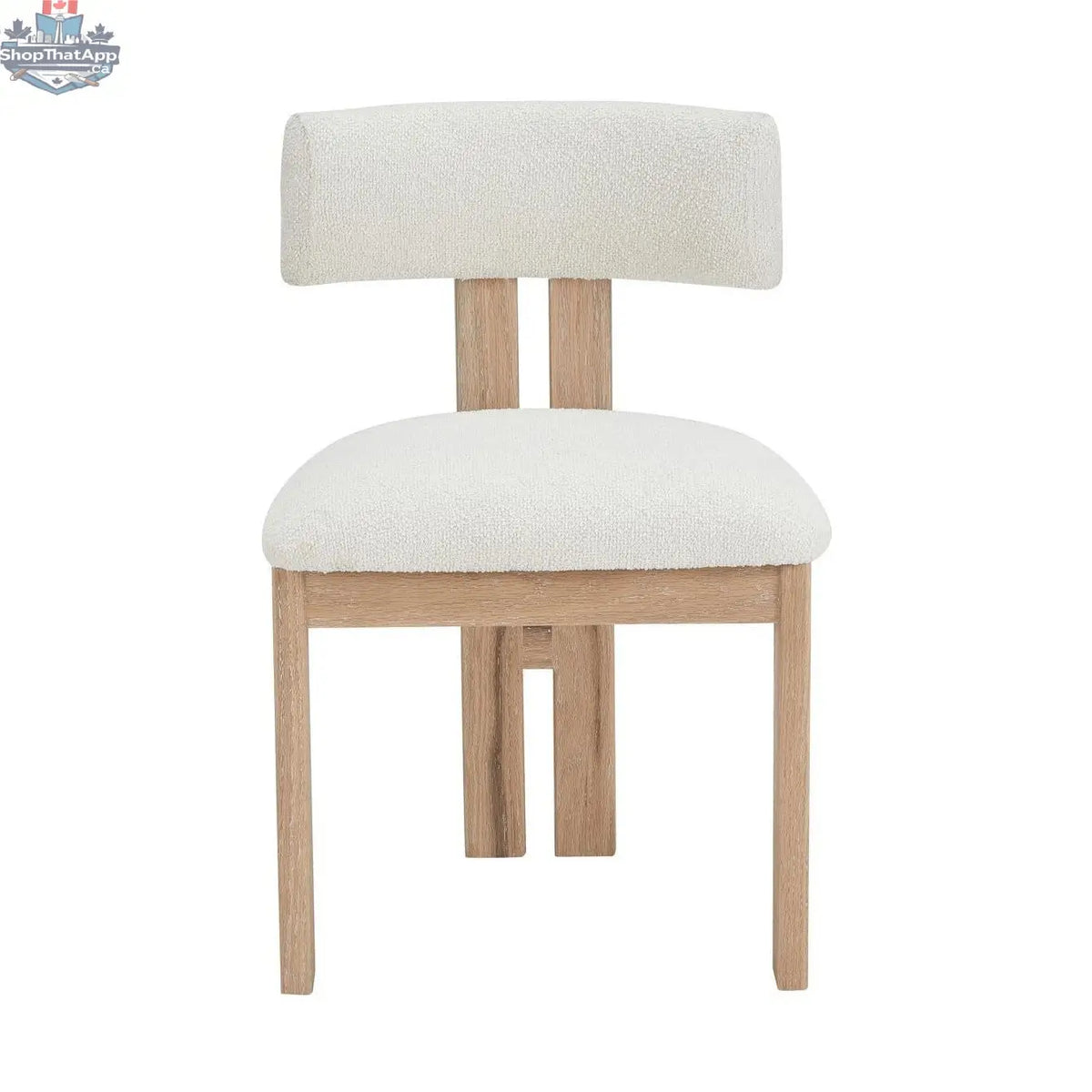 Swal Ash Wood Dining Chair by Hygge Design House featuring a solid wood seat and sleek, modern design for dining room decor.