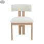 Swal Ash Wood Dining Chair by Hygge Design House featuring a solid wood seat and sleek, modern design for dining room decor.