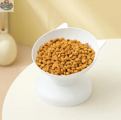 Oversize Cat Food Bowl — Durable Plastic Pet Dish in 6 Colors - Shopthatapp.ca