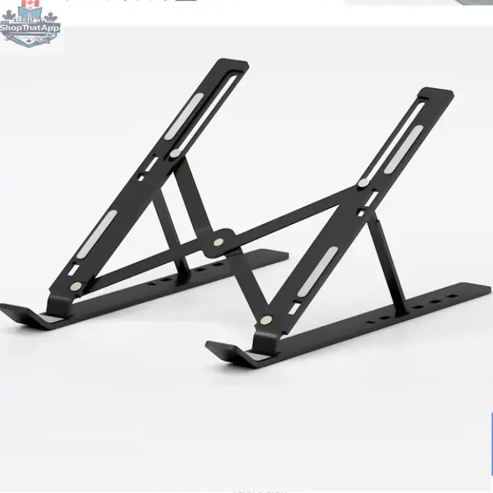 Folding Aluminum Laptop Stand for Desktop Use - Shopthatapp.ca