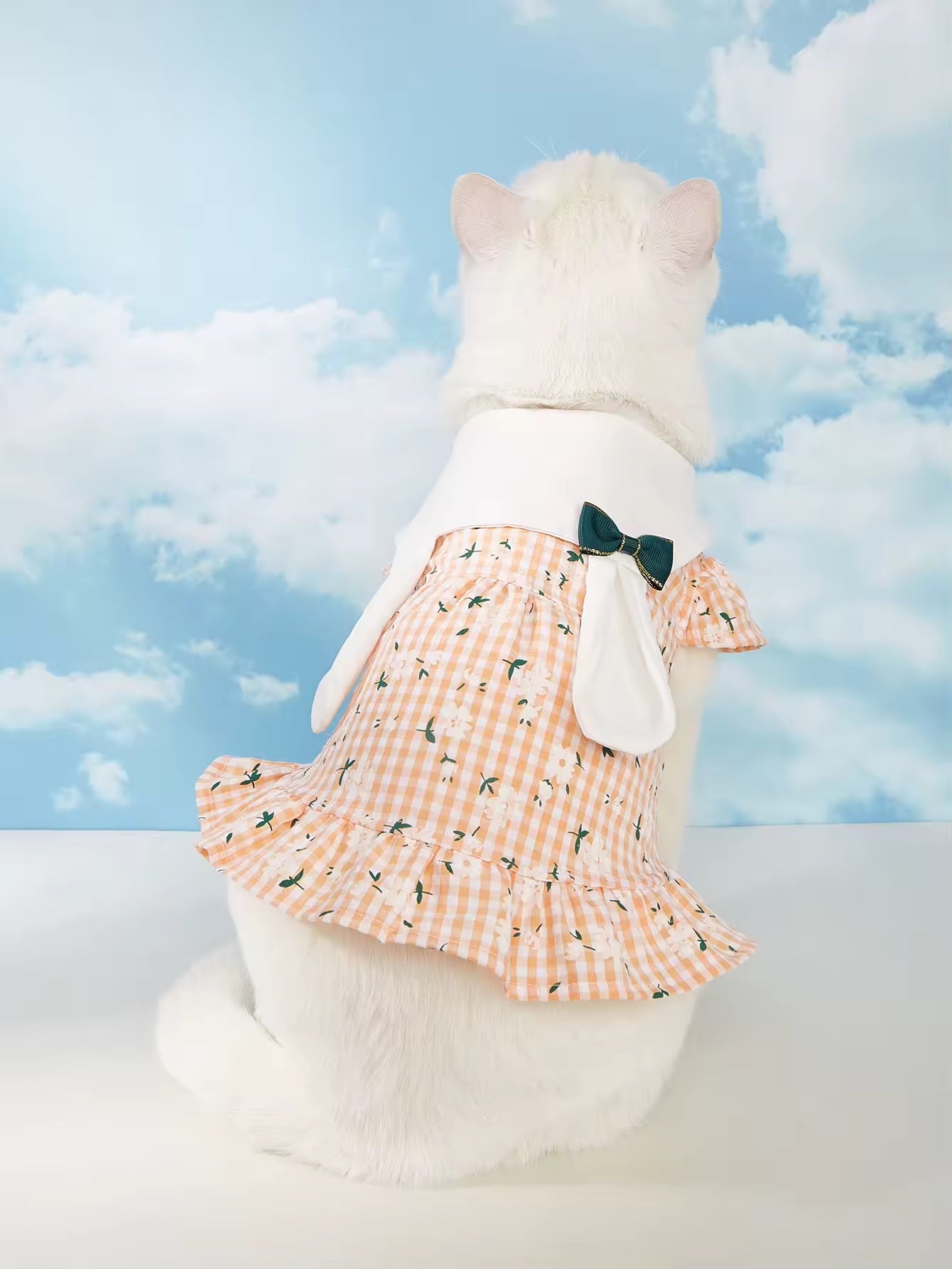 Peach Easter Bunny Dog Dress for a Festive Spring Look - Shopthatapp.ca
