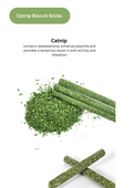 Silvervine Catnip Biscuit Sticks - 8pcs of Natural Feline Treats - Shopthatapp.ca