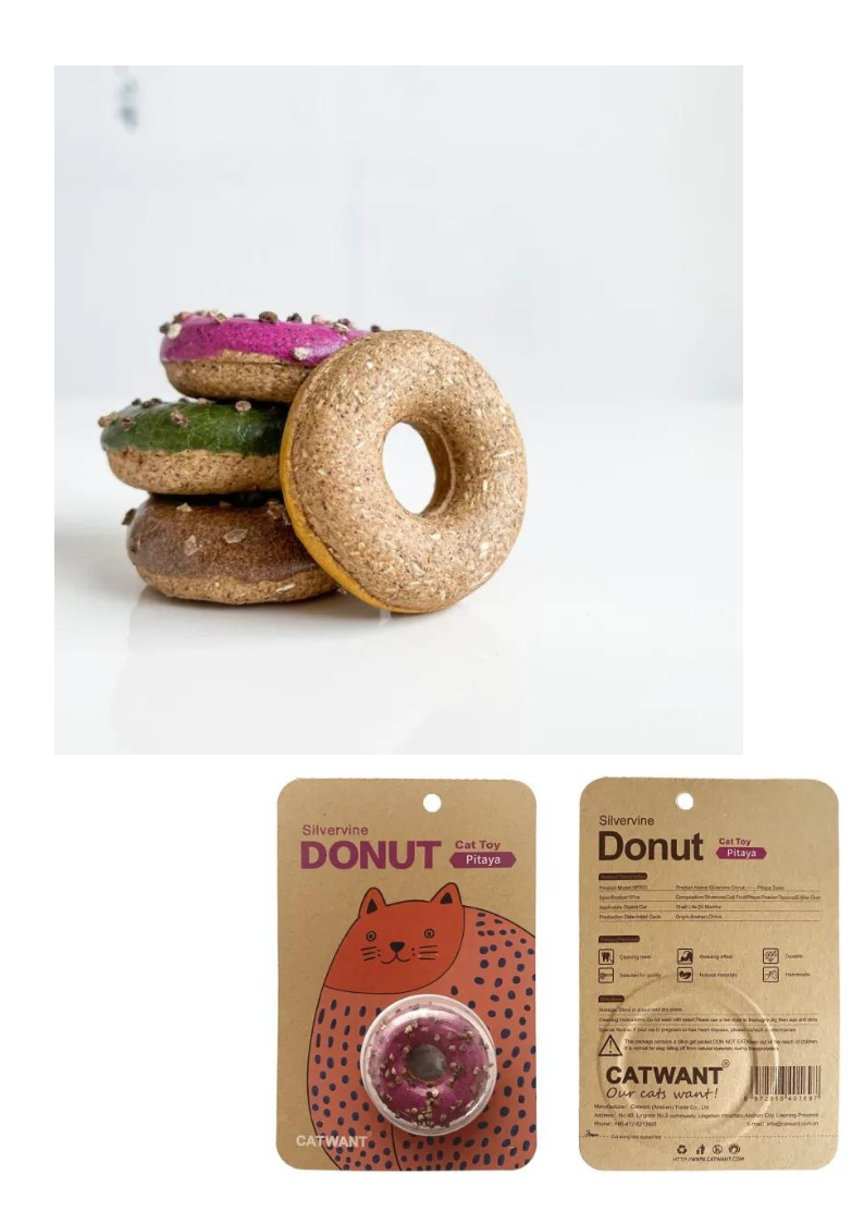 Silvervine Donut Cat Toy - Engaging Playtime for Your Feline Friend - Shopthatapp.ca