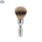 Merkur Badger Hair Shaving Brush - Silver Tip & Matt Chrome, MK-1700002 - Shopthatapp.ca