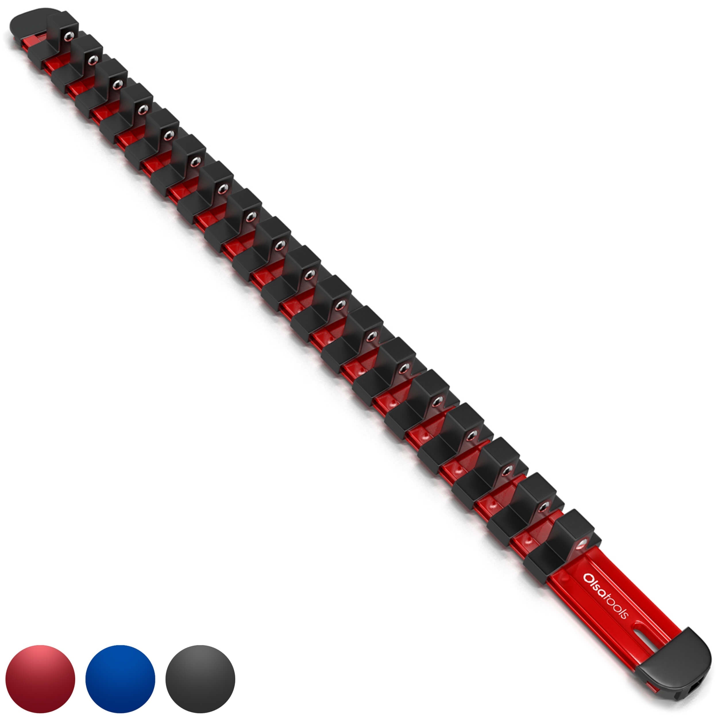 Aluminum Socket Organizer Rails with Locking End Caps - Shopthatapp.ca