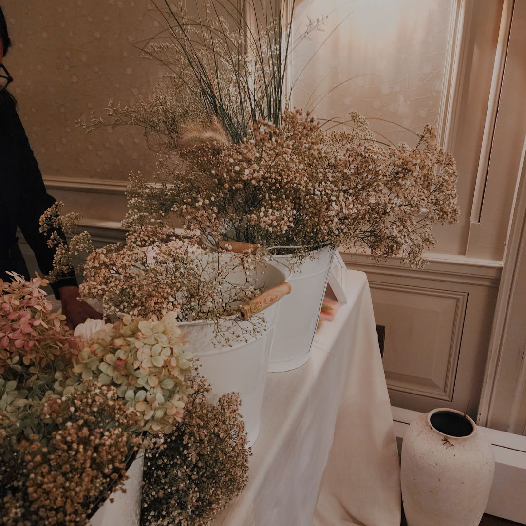 Wedding Bouquet Bar by Blooms to Bouquets – Luxury Centerpiece Repurposing for Guests