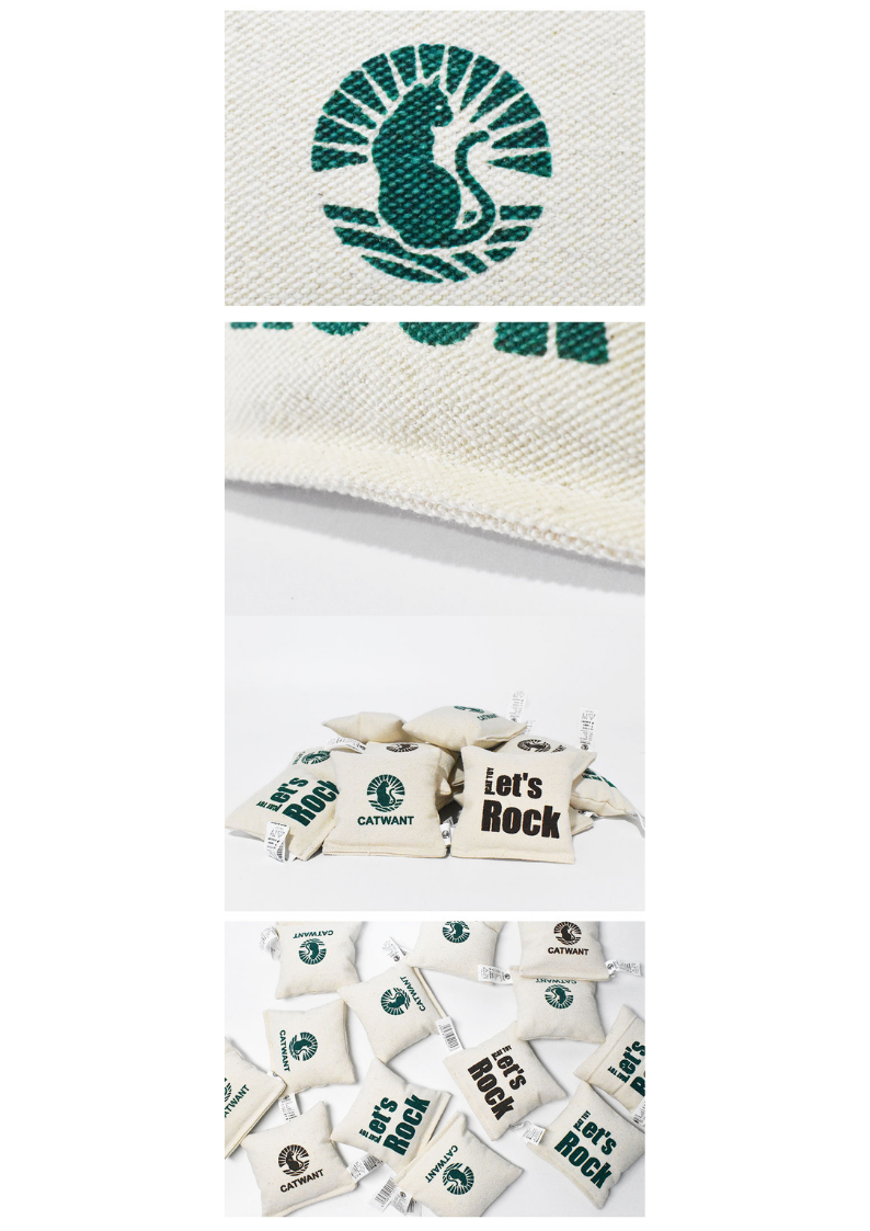 100% Catnip Silvervine Canvas Pillows - Set of 2 for Happy Cats - Shopthatapp.ca