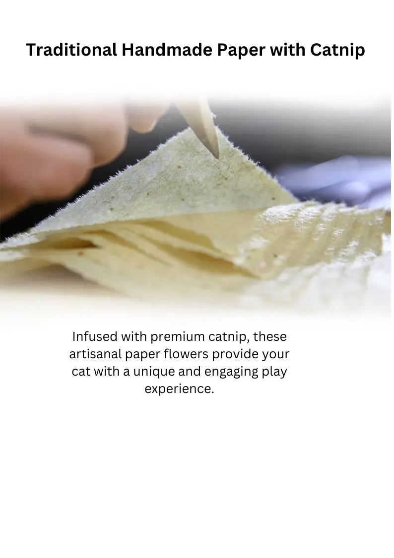 Silvervine birthday cake catnip paper flower toy for cats, colorful feline fun and festive pet entertainment.