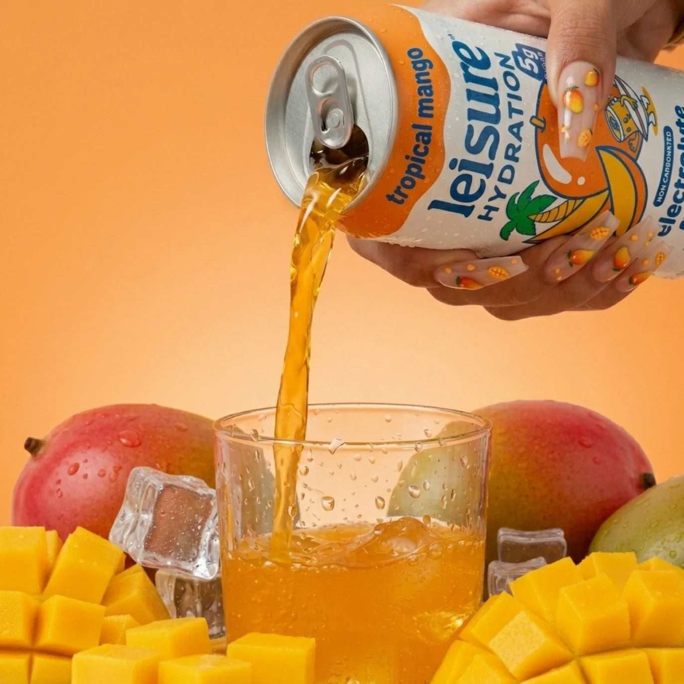Leisure Hydration Tropical Mango - Refreshing Tropical Mango Hydration Drink