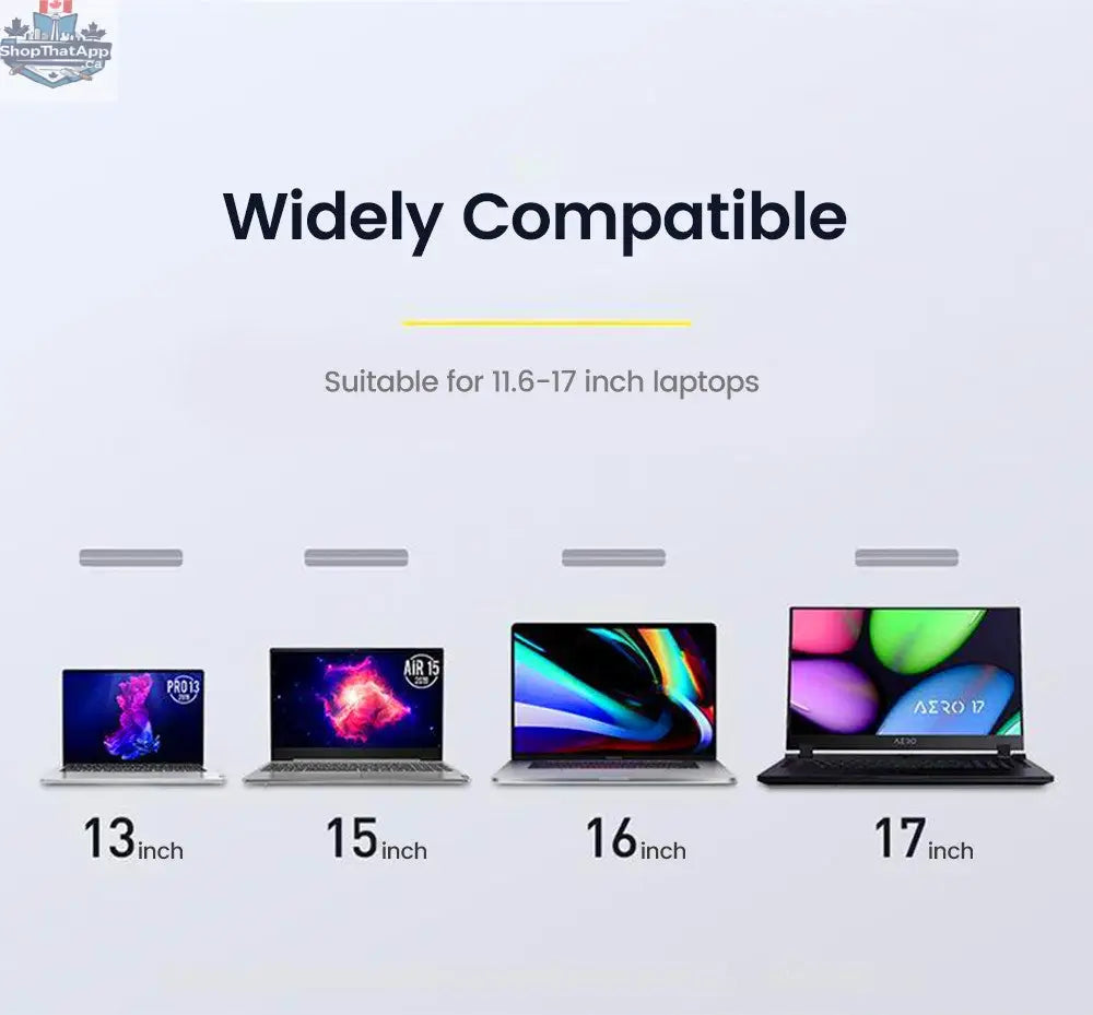 Portable Height-Adjustable Laptop Stand for Desktops - Shopthatapp.ca